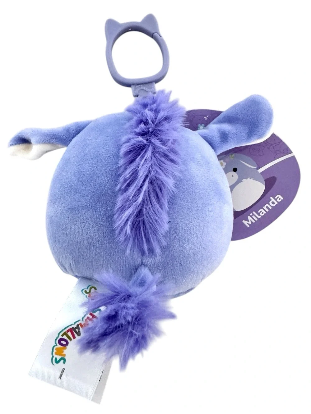 Squishmallows Milanda the Donkey Easter Clip On - NWT